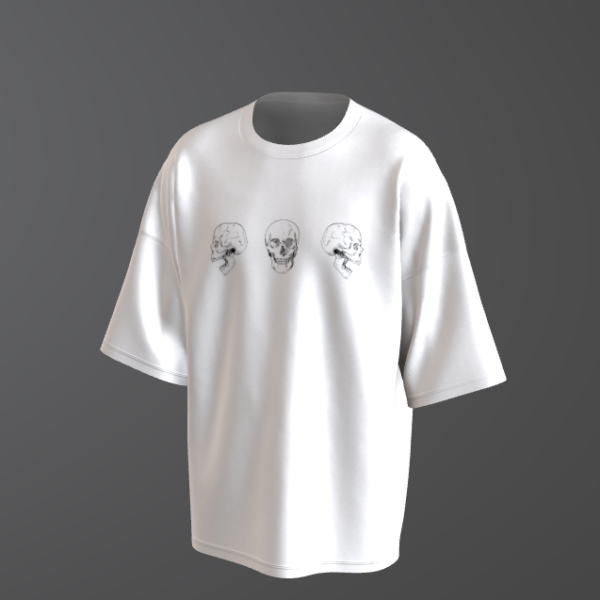 T-Shirt Cráneos Corazón