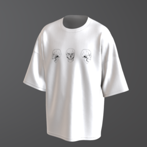 Virtualthreads (2) T-Shirt Cráneos Corazón